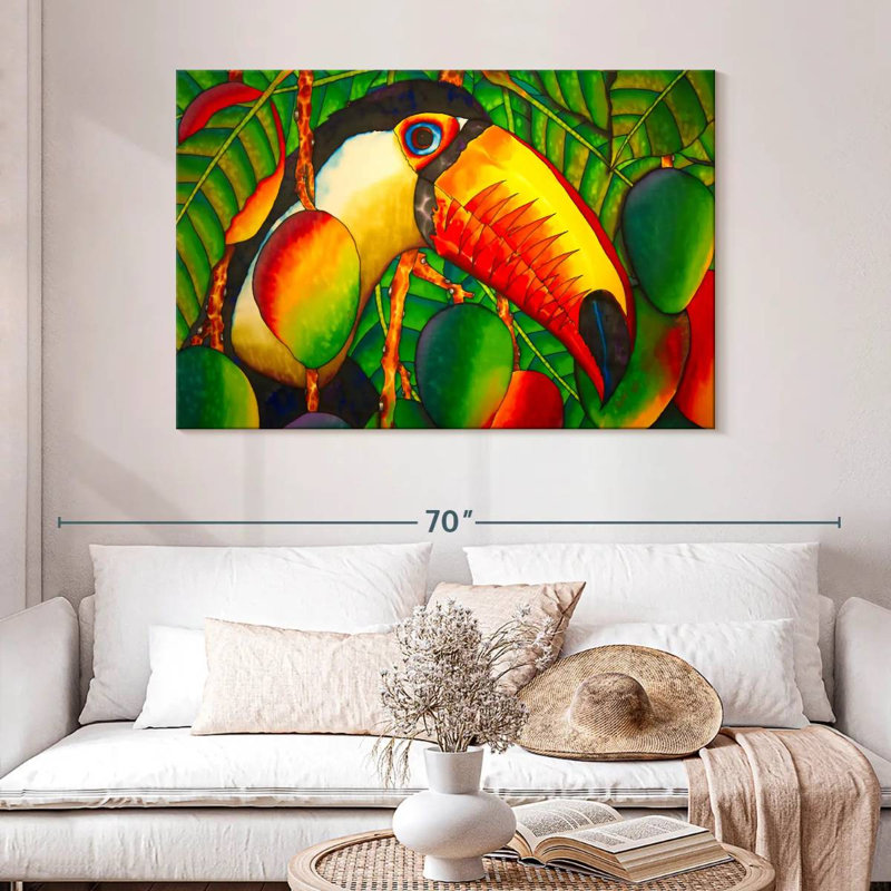 Paradise Toucan, 32" H x 48" W