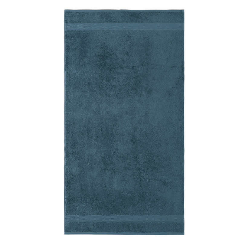 Serviettes de bain en ratine 100% coton Starlight, Bleu profond