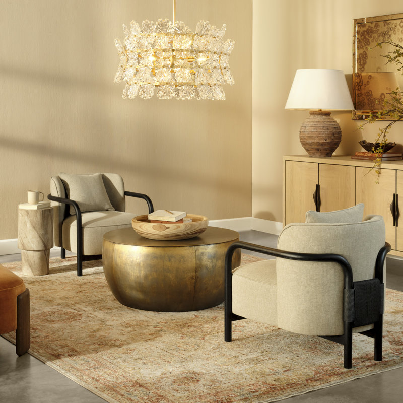 Fauteuil lounge Tether, chêne ébène, Chêne ébène