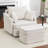 39''W Chenille Swivel Accent Chair With Compression Ottoman for Living Room and 2 Pillows-1592181981-1590413655