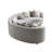 Ivria Gray Boucle Sectional Sofa W/9 Pillows