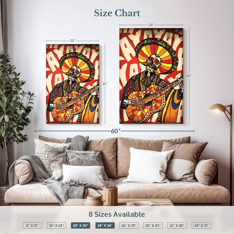 Kelan Mariachi, 36" H x 24" W