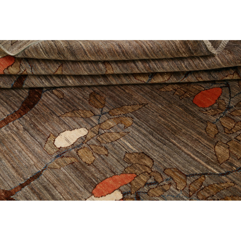 Vegetable Dye Abstract Oriental Area Rug 7x10