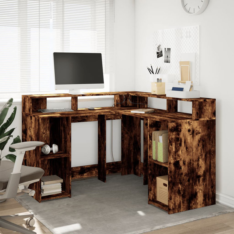 Computer Desk, Smoked oak