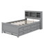 Lit plateforme avec tête de lit, USB, lit gigogne et 3 tiroirs-795831348-795831349