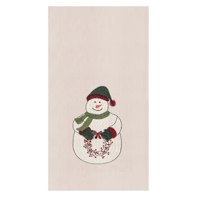 Serviette de cuisine Holly Snowman