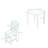 Dining Table with 4 Upholstered Chairs-1095176964-1095176963-1095176961