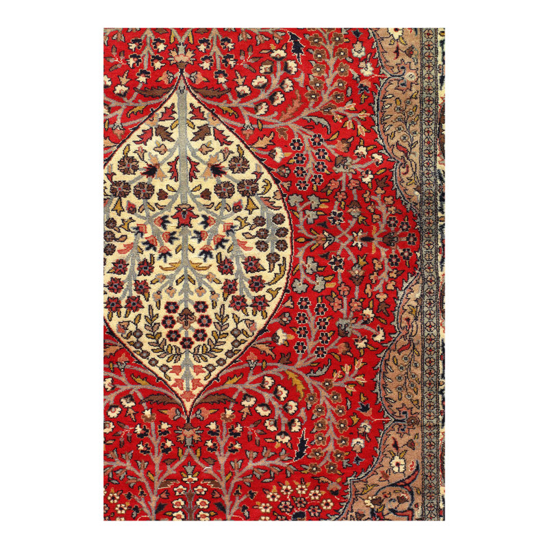 Persian Kerman One-of-a-Kind 4'3" X 6'2" Area Rug