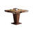 38.98"Vintage Solid Wood Walnut Brown Square Multifunctional Poker Table