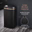 Tower Cavaletto Square Sensor Waste Bin, 58L-84263287
