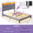 Upholstered Bed Frame with Headboard-Storage Headboard with Smart LED Lights and USB Charging Station,Noise Free,No Box Spring Needed-1944431692-1944431693