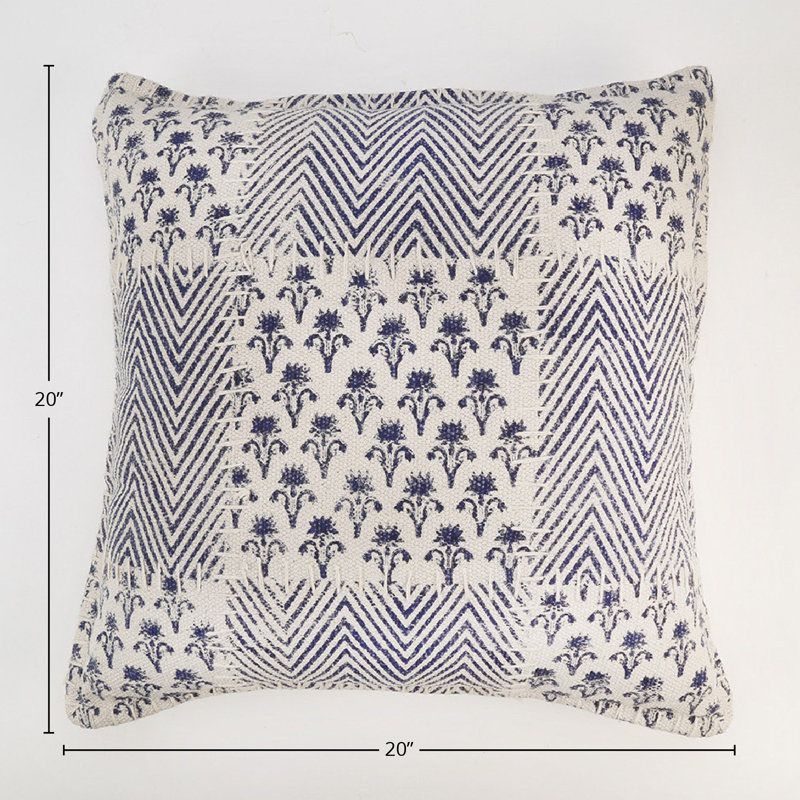  Cotton Chevron Throw Pillow