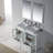 Mance 47.625'' Double Bathroom Vanity with Ceramic Top with Mirror-24551113