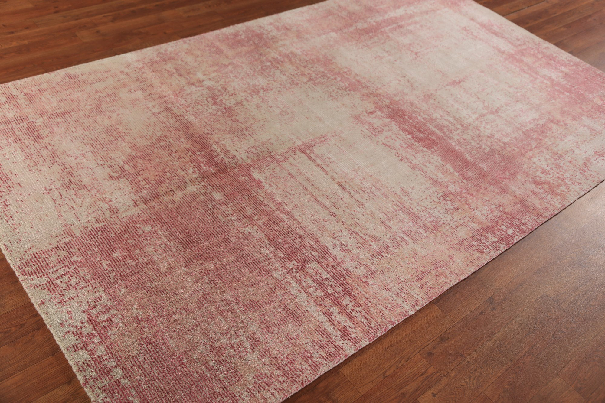 Bungalow Rose Modern Wool Abstract Indian Area Rug 5x8 | Wayfair