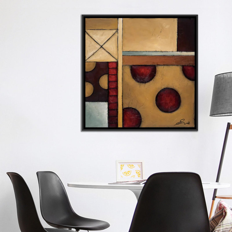 «Bumpin», reproduction d'art sur toile, H 18 po x l 18 po x P 1,5 po, Toile encadrée noire, Pas de tapis
