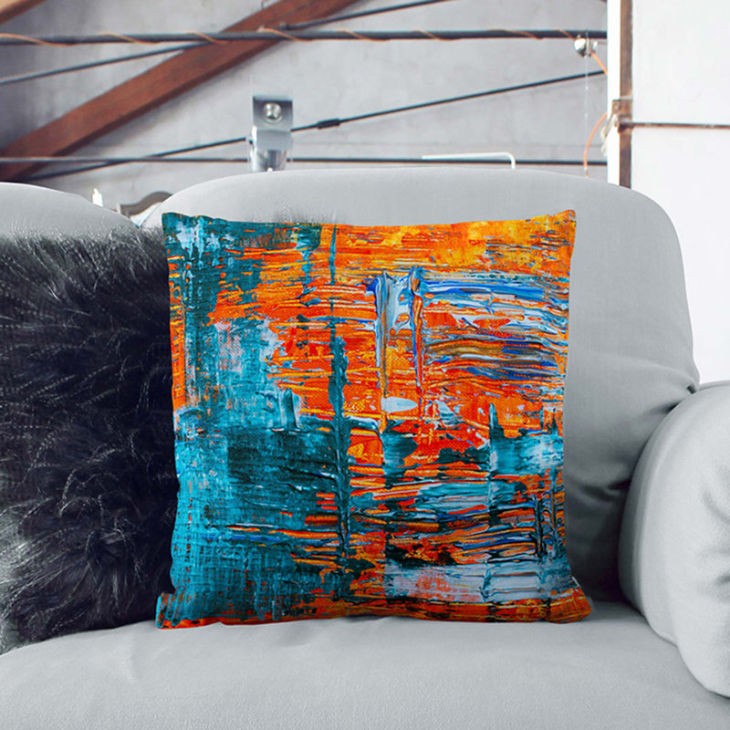 Abstract Square Cushion, 40 x 40 cm