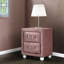 Table de chevet Montreux en tissu rose