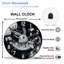 Horloge murale en verre 12 po