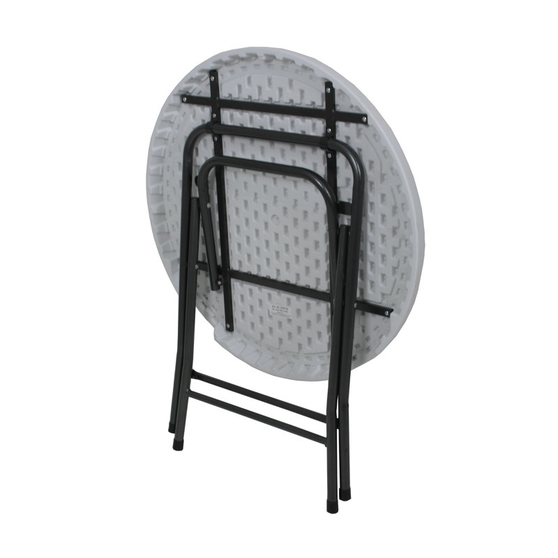 Mufaro Round Metal Folding Outdoor Dining Table , 80cm cm W 80cm cm D