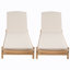 Chaise longue avec coussin Mallacia