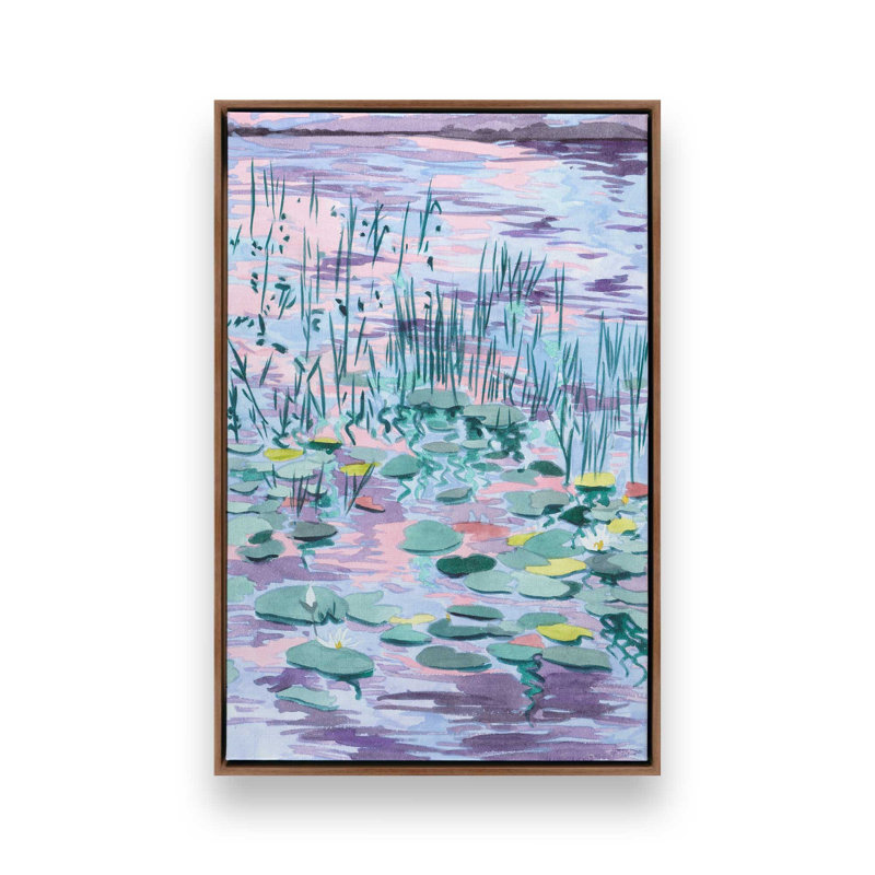 «Blush of the Sunset Sun I» par Melissa Wang, reproduction d'art, H 40 po x l 30 po, Brun