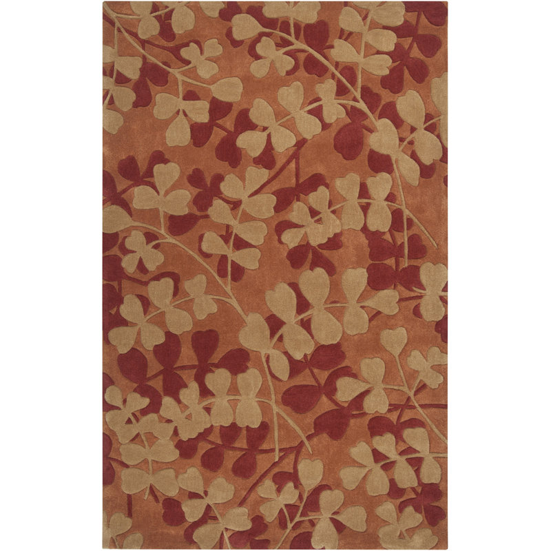 Desjambra Wool Floral Indoor Rug