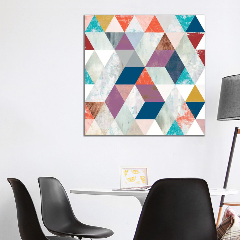 Bright Mosaic I by Victoria Borges - Wrapped Canvas Gallery-Wrapped Canvas Giclée, 93.98 cm H x 93.98 cm W x 1.91 cm D