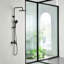 Ensemble de garniture de douche en laiton avec barre coulissante 10 po-122445079