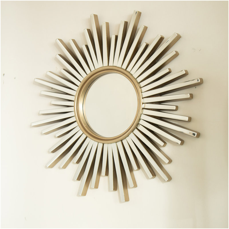 Miroir 33 po Gemme, miroir décoratif en forme de Sunburst
