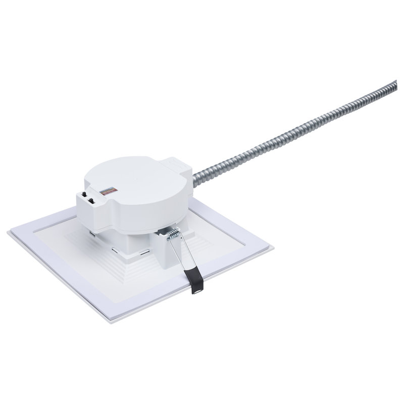 25.5W Field Selectable LED 8-Inch Commercial Downlight Dual Dimming Square 120-347V