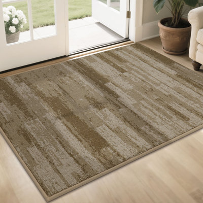 Non-Slip & Absorbent Doormat, Washable Floor Mat for Indoor Entryway, Traps Dirt and Mud from Shoes & Paws