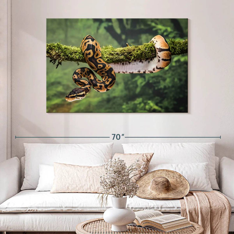 Python On Branch, 32" H x 48" W