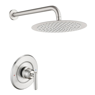 Remplacement de l'ensemble de garniture de robinet de douche Moen, pomme de douche à pluie de 12 po, poignée de douche
