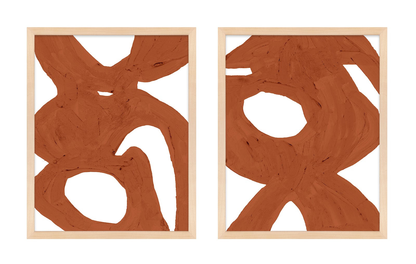 Copper Harmony Set Of 2 by Andrea Stokes, 25" H x 40" W, Brown