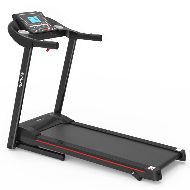 Tapis roulant pliable avec inclinaison Fitshow App Home, tapis roulant pliant pour l'entraînement à domicile, tapis roulant électrique pour la course à pied avec écran ACL de 5 po, musique Bluetooth d'une capacité de 250 lb