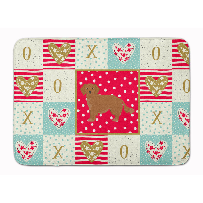 Tapis de cuisine en mousse mémoire love Shanaya, Petit chien domestique grec
