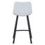 Tabouret de bar et de comptoir en cuir synthétique Latitude Run - Siège en polyuréthane sans accoudoirs avec repose-pieds, pieds en fer - Chaise d'appoint pour îlot de cuisine, bar personnel, pub, café, salle à manger-1812757059