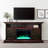Cambridge Summit 62-In. Farmhouse Fireplace TV Stand with Crystal Rocks Display-56685394