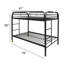 Lit superposé simple en métal Kimbolton-29297973