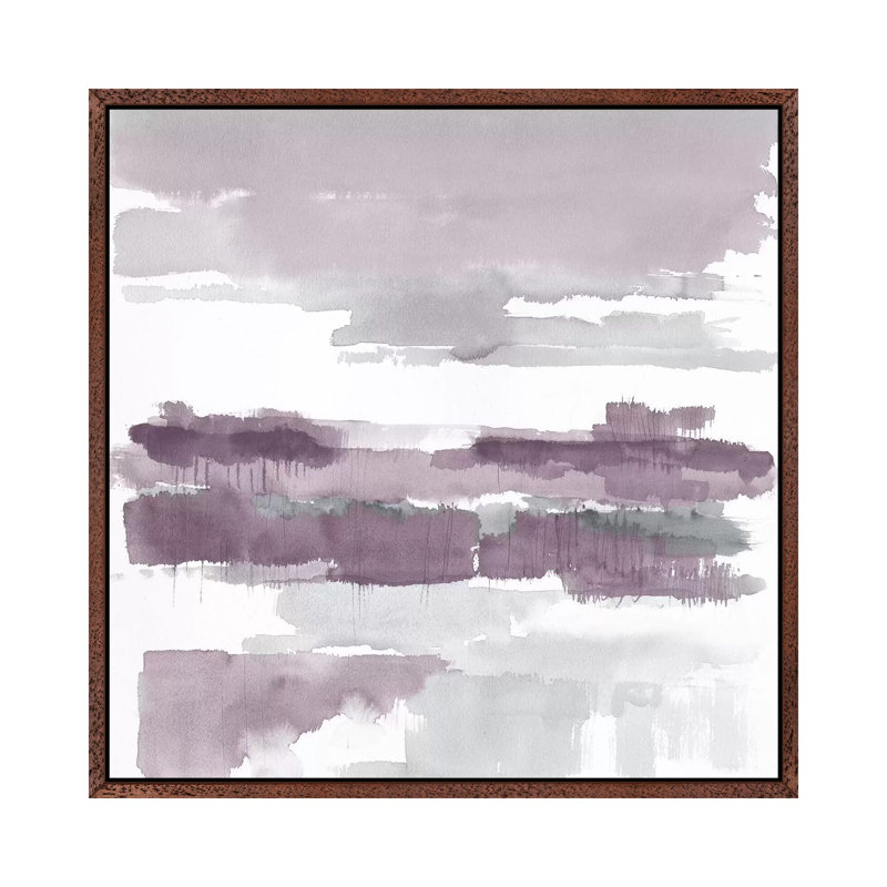 Amethyst Wetlands 1 Piece Wall Art on Canvas, 66.04 cm H x 66.04 cm W, Classic Wood Floater Framed