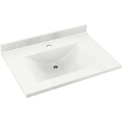 37'' Swanstone Single Bathroom Vanity Top with Sink