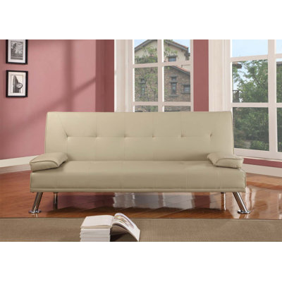 Dancer 3 Seater Faux Leather Sofa Bed