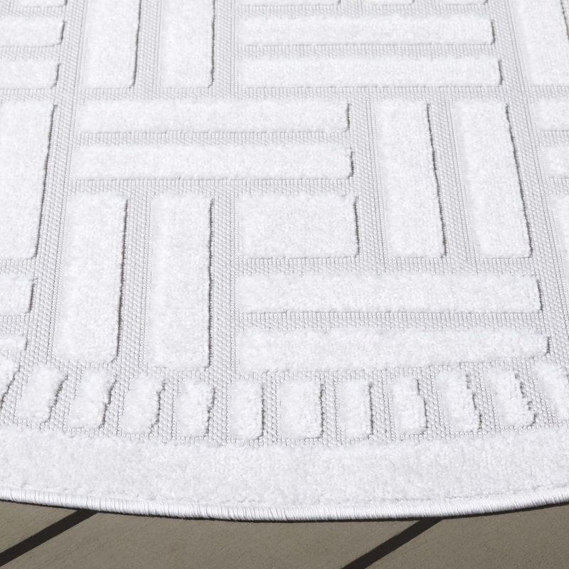 Bundhu Performance Geometric Rug, Square 6'7"