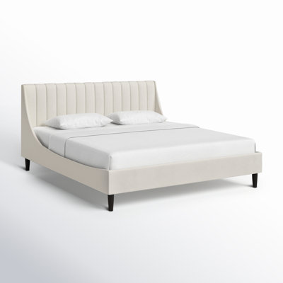 Helaina Upholstered Wingback Bed
