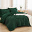 Ensemble d'édredon pour lit double avec draps vert émeraude Andency-124621808-124621819