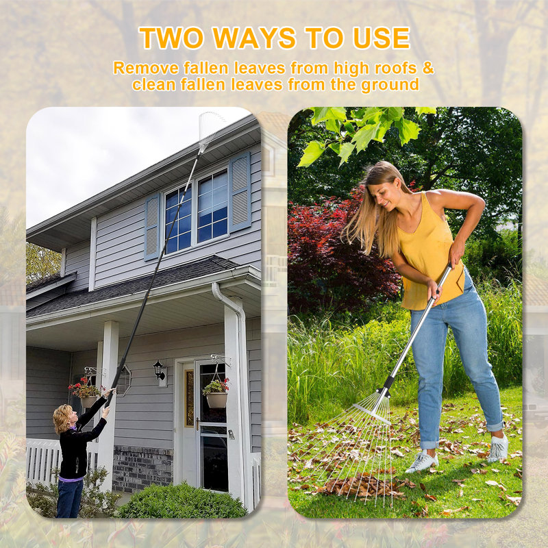 Adjustable Telescopic Roof & Yard Rake