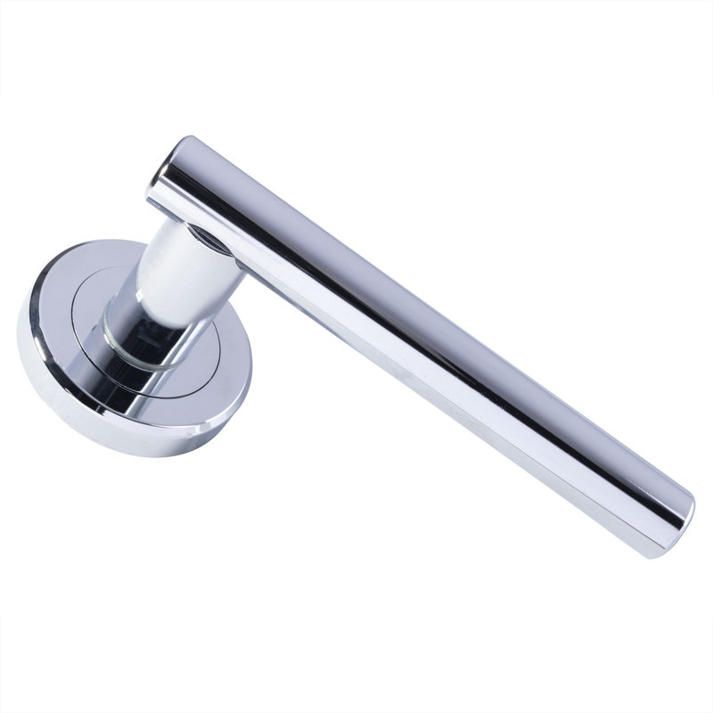 Valarie Latch Door Handle, Polished Chrome