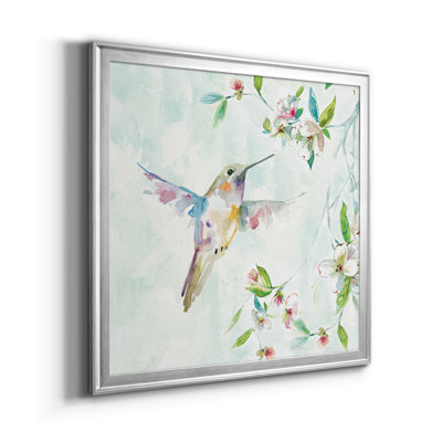 Colibri I - peinture encadrée sur papier
