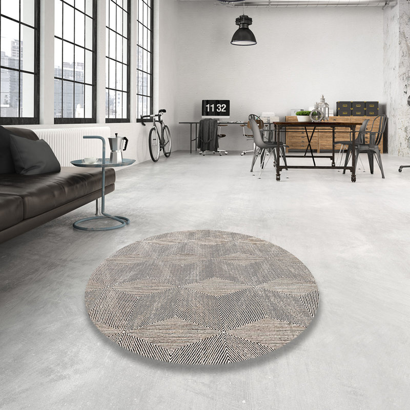 Dezstany Moroccan Indoor Rug, Round 8'