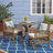 Tinnin 2 - Person Acacia Solid Wood Patio Dining Set Round Table with Cushions Included-1314860717